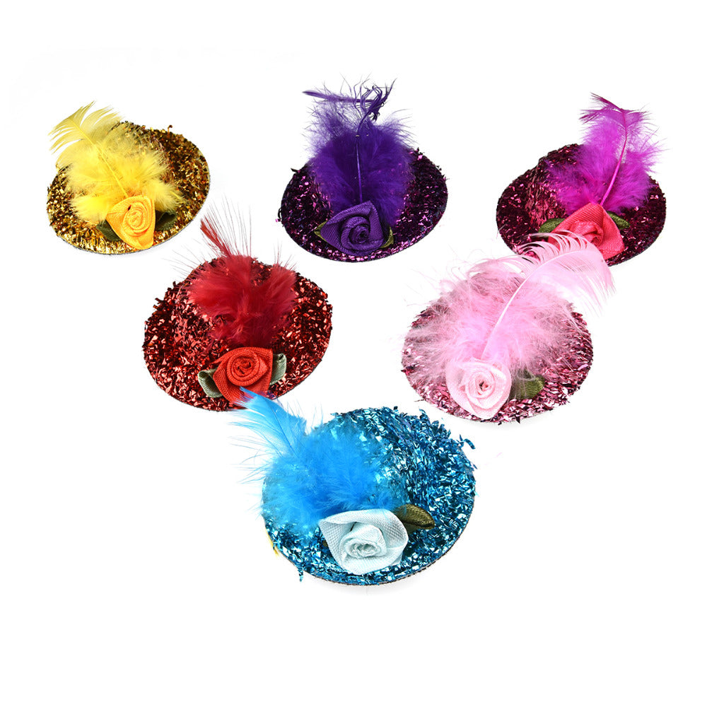 Feather & Rose Princess Pet Hat