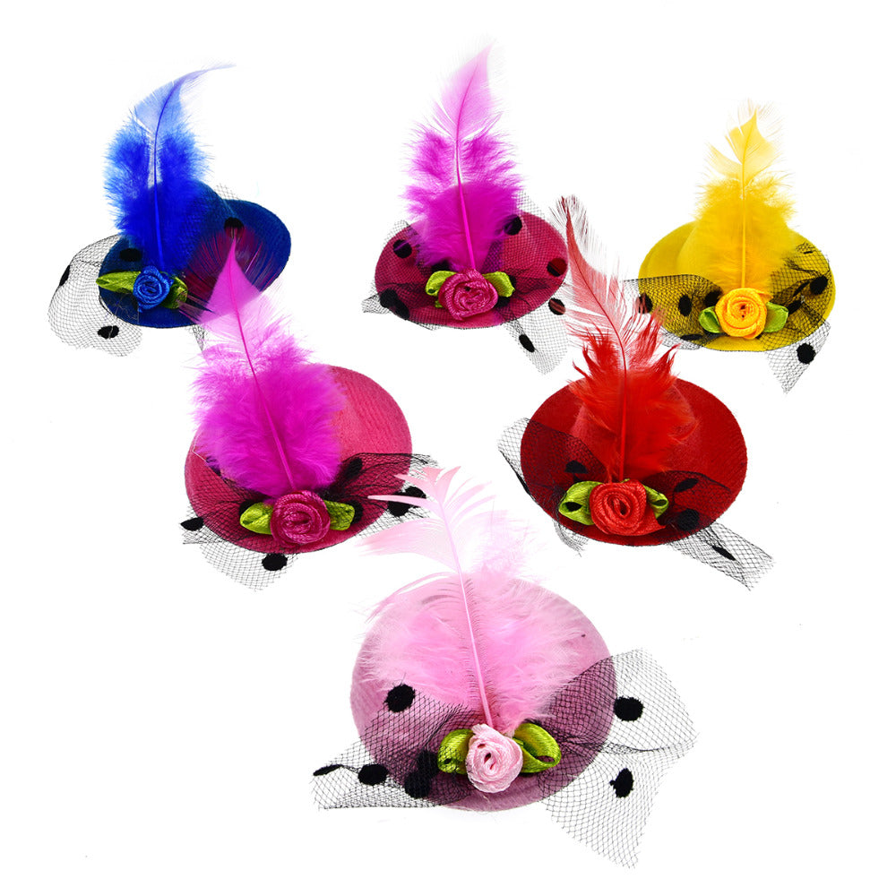 Feather & Rose Princess Pet Hat
