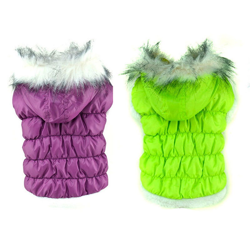 Cute Candy Color Pet Winter Hoodie