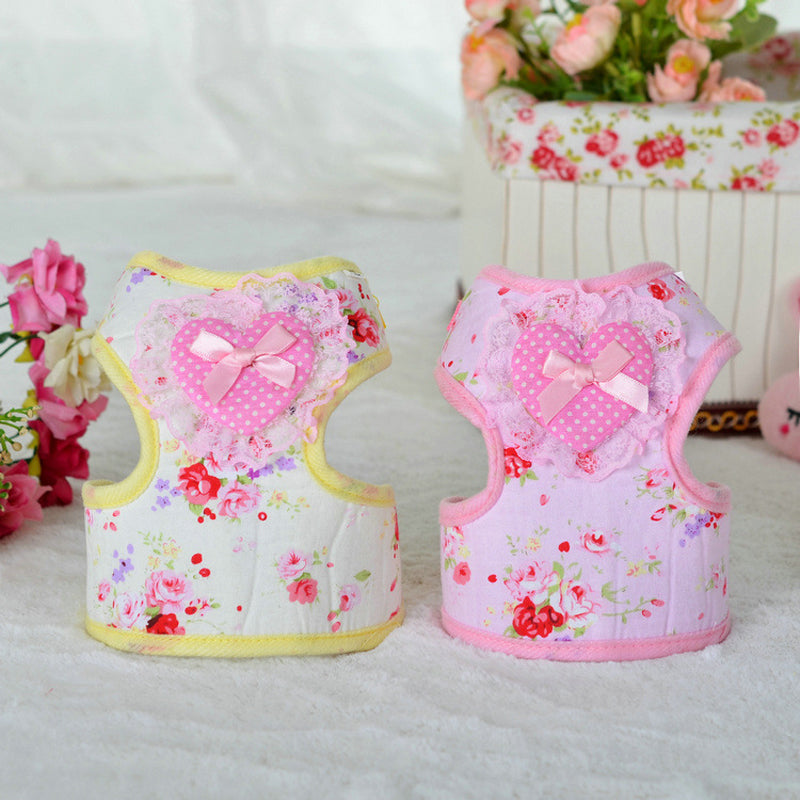 Floral & Lace Elegant Vest Leash