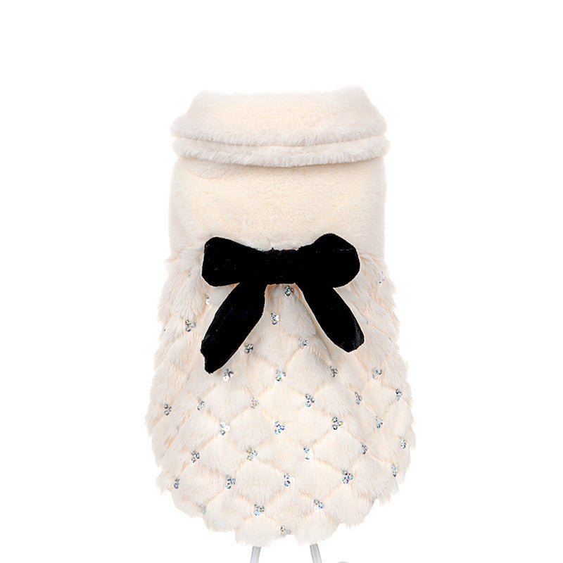 Elegant Fur Puppy Overcoat