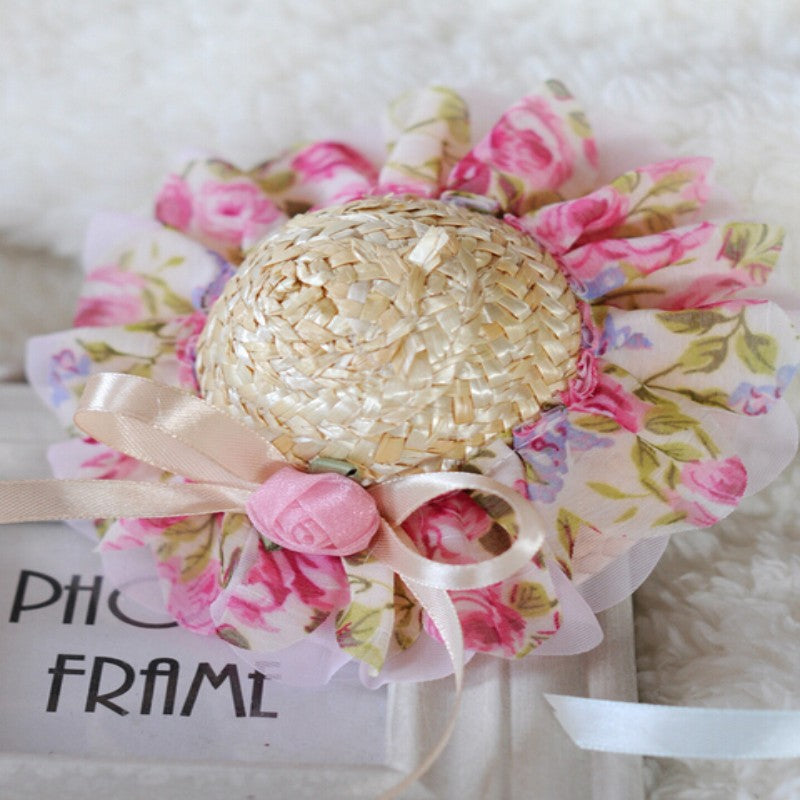 Pearls & Roses Fancy Pet Sun Hat