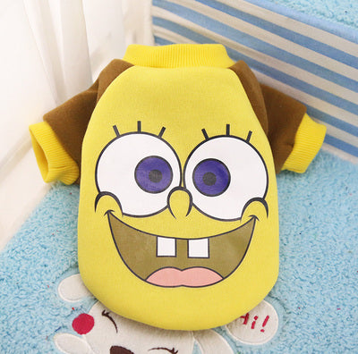 Comfy Cartoon Print Dog Clothes