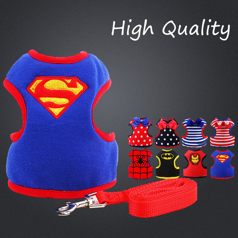 Pet Bowknot/Hero Harness Set