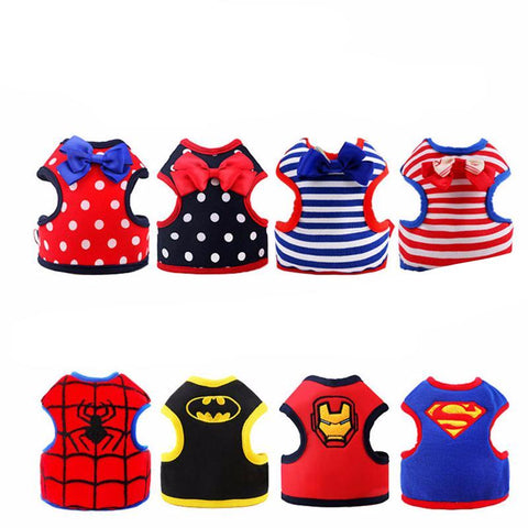 Pet Bowknot/Hero Harness Set