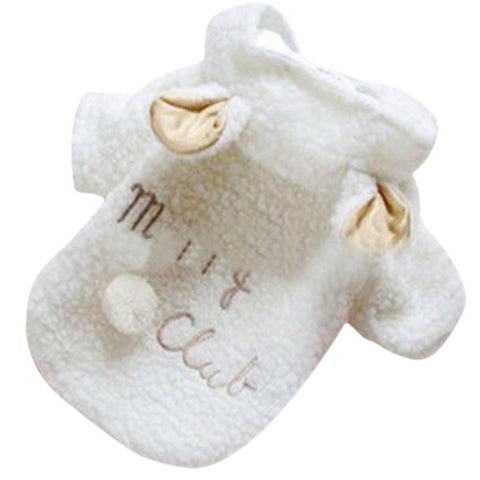 Cute White Sheep Pet Warm Hoodie