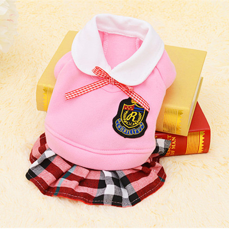School Girl Pet Clothes Set