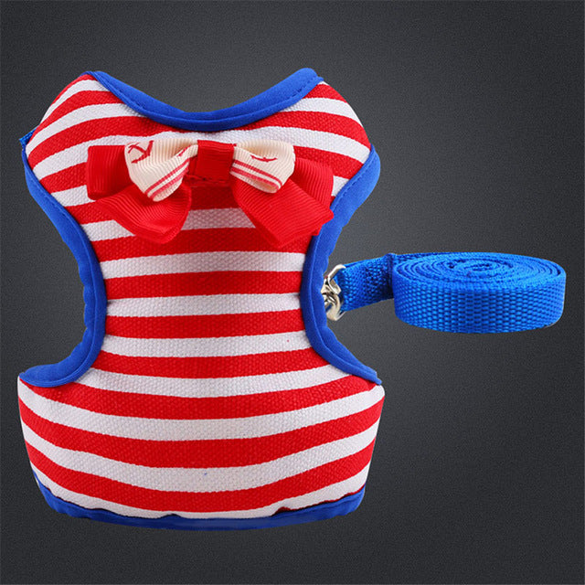 Pet Bowknot/Hero Harness Set