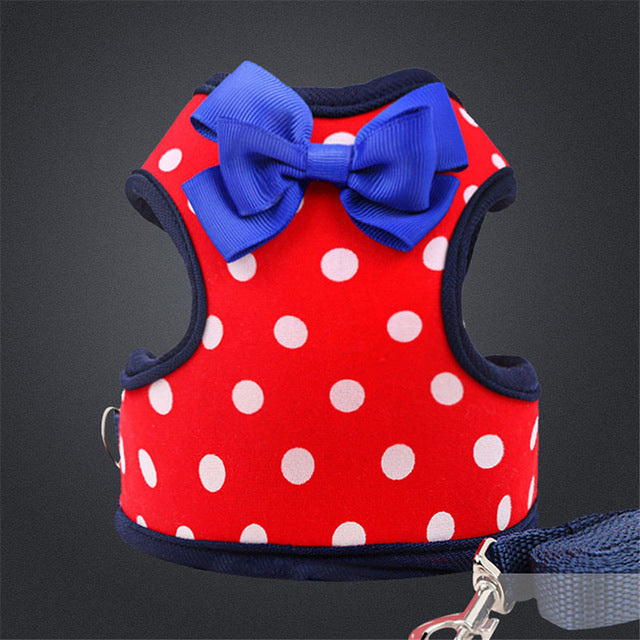 Pet Bowknot/Hero Harness Set