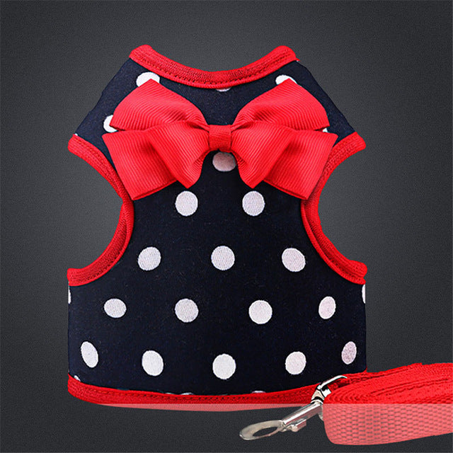 Pet Bowknot/Hero Harness Set