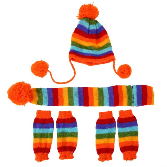 Knitted Winter Pet Warm Set