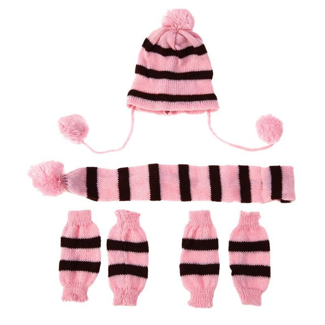 Knitted Winter Pet Warm Set