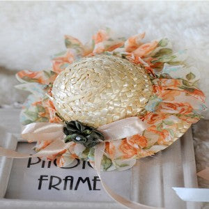 Pearls & Roses Fancy Pet Sun Hat