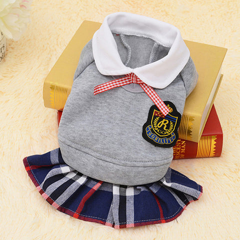 School Girl Pet Clothes Set