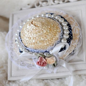 Pearls & Roses Fancy Pet Sun Hat