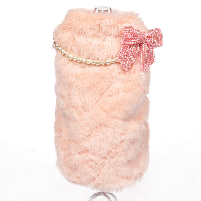 Elegant Fur Puppy Overcoat