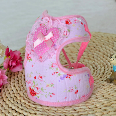 Floral & Lace Elegant Vest Leash