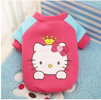 Comfy Cartoon Print Dog Clothes