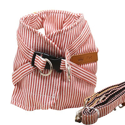 Fashionable Pet Vest Leash Set