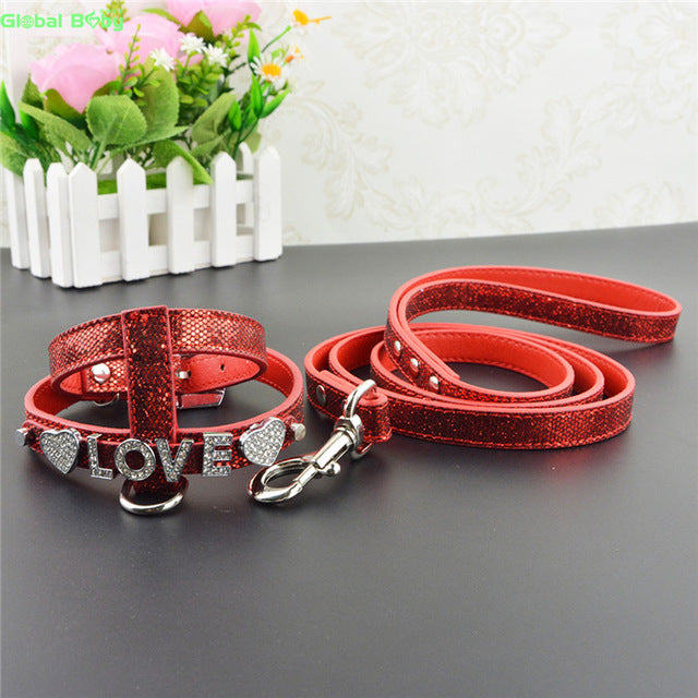 Fashion Leather Personalized Pet Harness