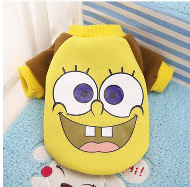 Comfy Cartoon Print Dog Clothes