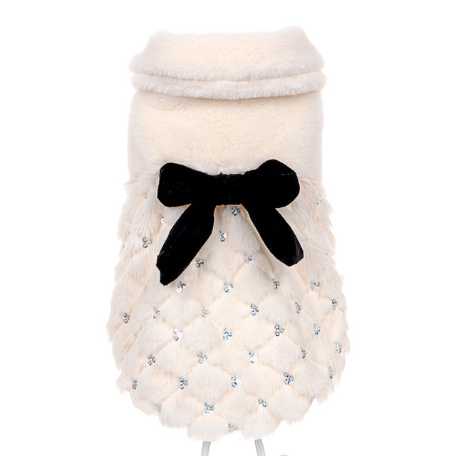 Elegant Fur Puppy Overcoat