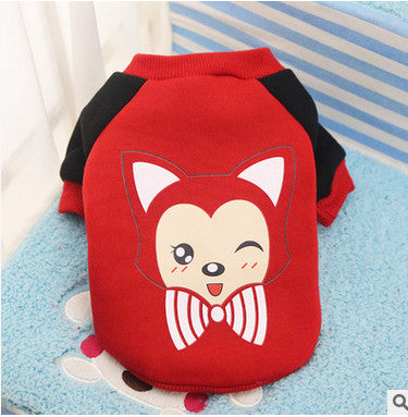 Comfy Cartoon Print Dog Clothes
