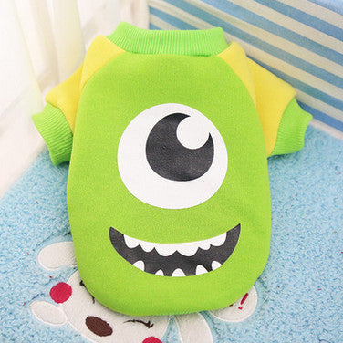Comfy Cartoon Print Dog Clothes